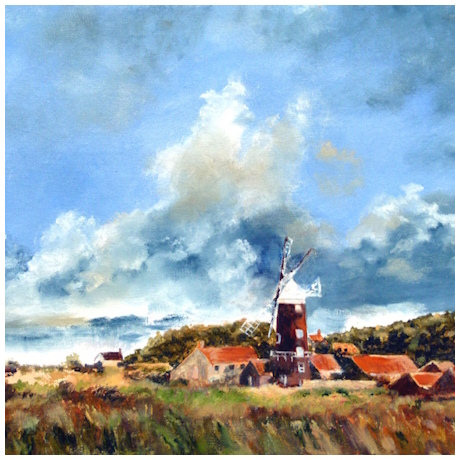 An approaching storm at Cley  Mill, Norfolk