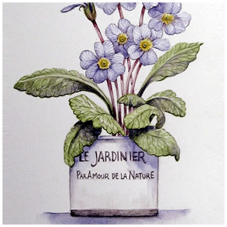 Le Jardinier - Watercolour